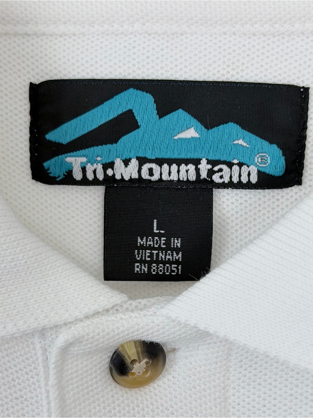 Men's Large Long-Sleeve White Polo/Embroidery Friendly 60%C/40%Poly. Mix NWT - Picture 5 of 9